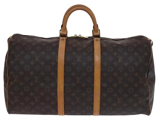 Louis Vuitton Keepall Bag Monogram Canvas 55 Brown Cloth  ref.2501285