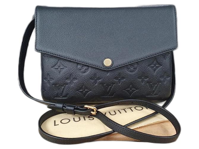 Metis Louis Vuitton Couro Empreinte Twice Preto  ref.2501409
