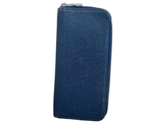 Louis Vuitton Taiga Zippy Wallet Navy blue  ref.2502376