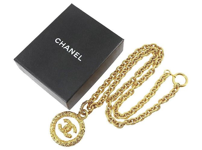 Collana Lunga Chanel Oro Metallo Gold hardware 