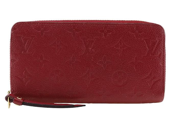 Louis Vuitton Portefeuille zippy Monogramme Empreinte Monogramme Empreinte Red Cloth  ref.2502778