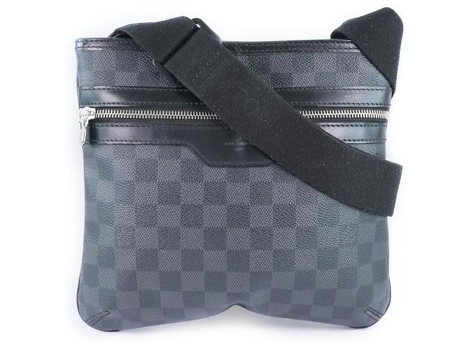 Louis Vuitton Thomas Handbag Damier Graphite Black