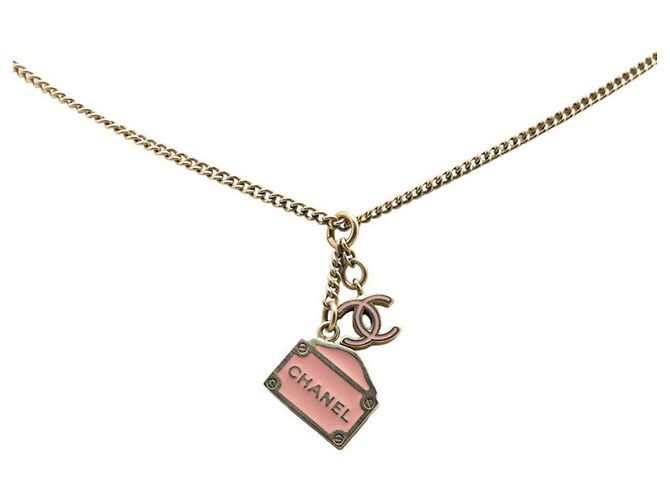 Cambon Collana Vintage Chanel Coco Mark Rosa D'oro
