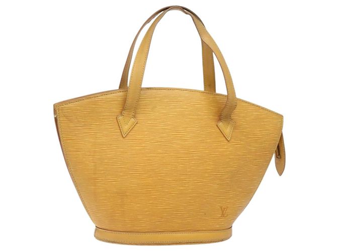 LOUIS VUITTON Epi Saint Jacques Hand Bag Yellow M52279 LV Auth BA5170