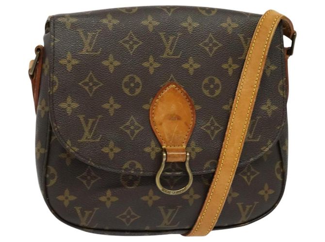 LOUIS VUITTON Bolsa de Ombro Monogram Saint Cloud GM M51242 LV Auth ep10878 Monograma