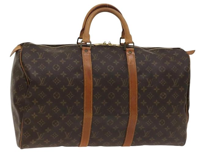 LOUIS VUITTON Bolsa Boston Monogram Keepall 50 M41426 Auth LV 140961 Monograma