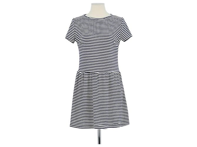 Autre Marque Vestido de algodón azul marino