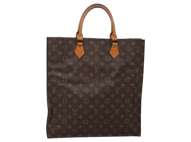 LOUIS VUITTON Sac Plat Monogram M51140 LV Auth 142198 Monogramme