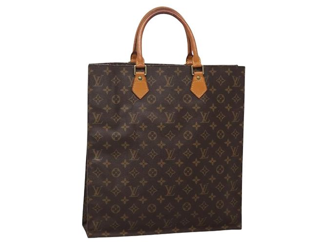 LOUIS VUITTON Bolsa Sac Plat Monogram M51140 LV Auth 142232 Monograma