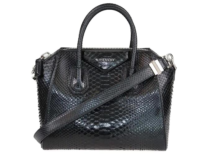 Sac Antigona petit en python noir de Givenchy
