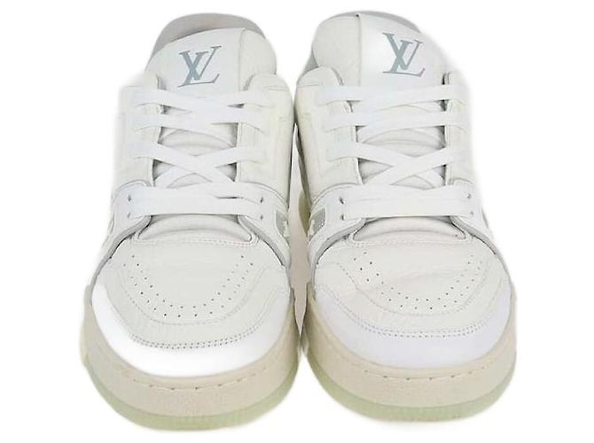 Baskets LV Trainer en cuir blanc Louis Vuitton