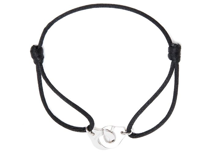 Dinh Van Menotte Armband aus Weißgold mit verstellbaren Manschettenknöpfen Silber