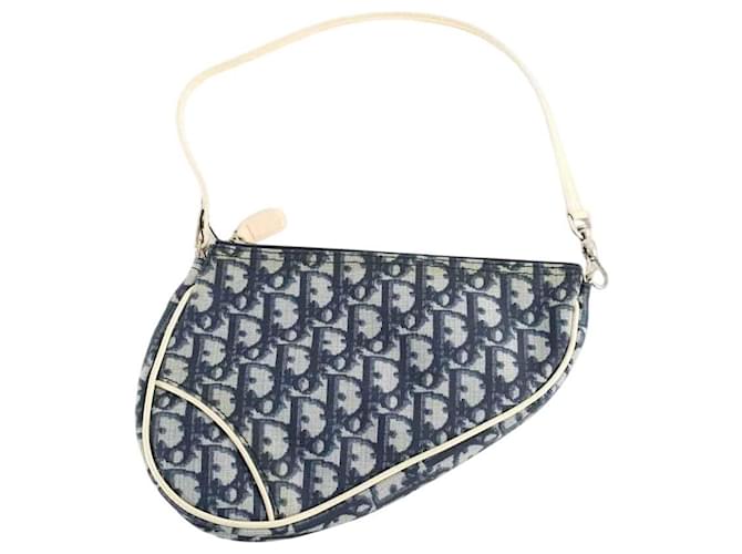 Dior Blue Saddle Handbag Synthetic  ref.2504024