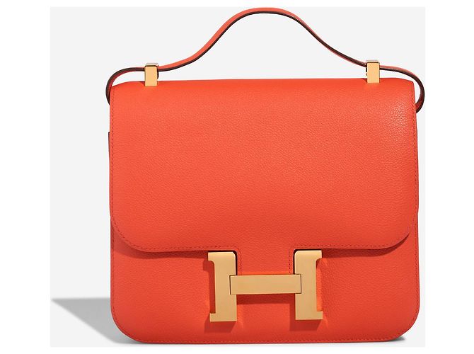 Hermès Bolsa HERMES Constance em Couro Vermelho - 102885
