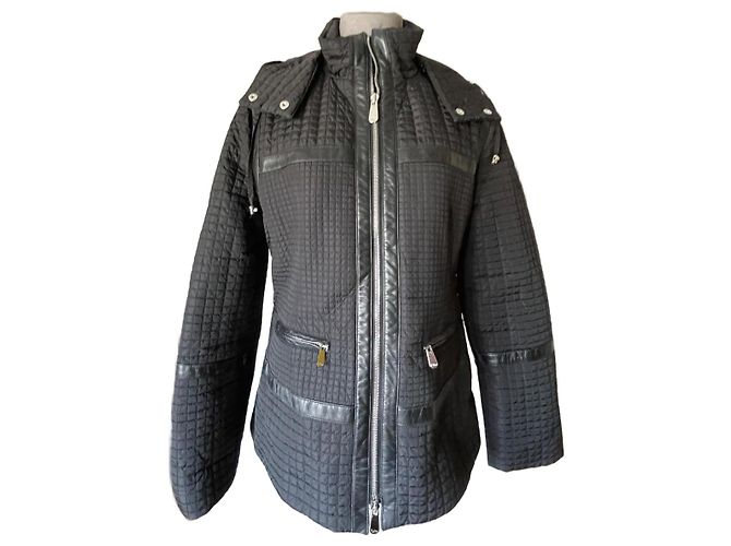 Dior Cannage Bomber Jacket Black Leather Polyamide
