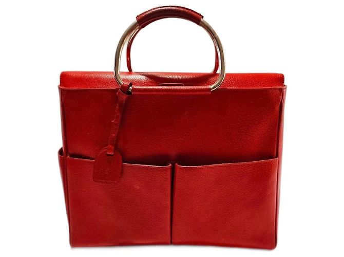 Sac cabas Gucci en cuir rouge