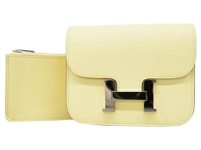Hermès Hermes Constance Epsom Jaune Milton Wallet