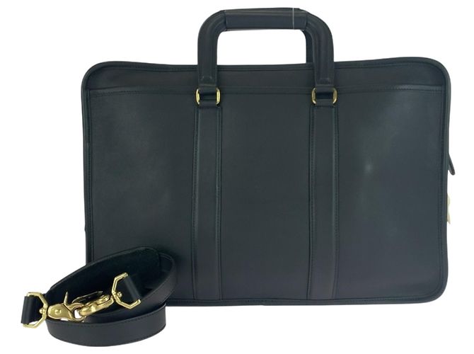 COACH Vecchio Coach 5296 Borsa a Spalla in Pelle Nera Nero