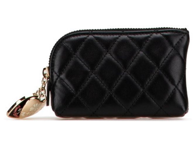Monedero Matelassé Chanel en Cordero Negro