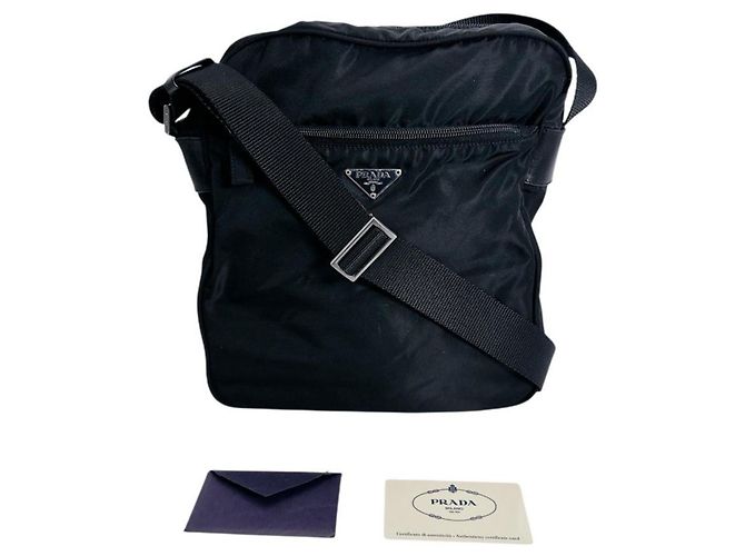 Borsa a Spalla in Nylon Prada Nero