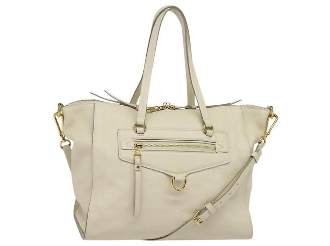 LOUIS VUITTON Borsa Monogram Empreinte Lumineuse PM 2way Bianca M93411 Auth ep10722 Bianco