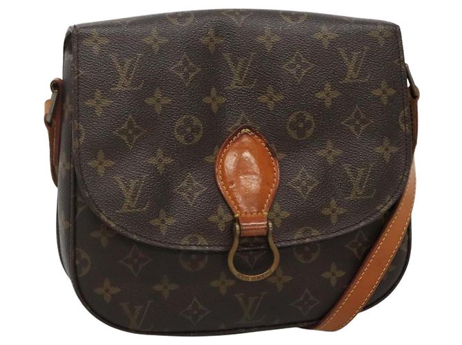 LOUIS VUITTON Bolsa de Ombro Monogram Saint Cloud GM M51242 LV Auth ep10839 Monograma