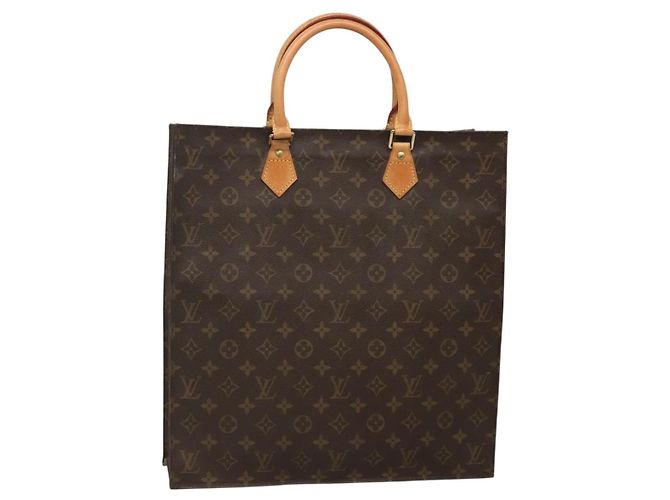 LOUIS VUITTON Bolsa Sac Plat Monogram M51140 LV Auth 140332 Monograma
