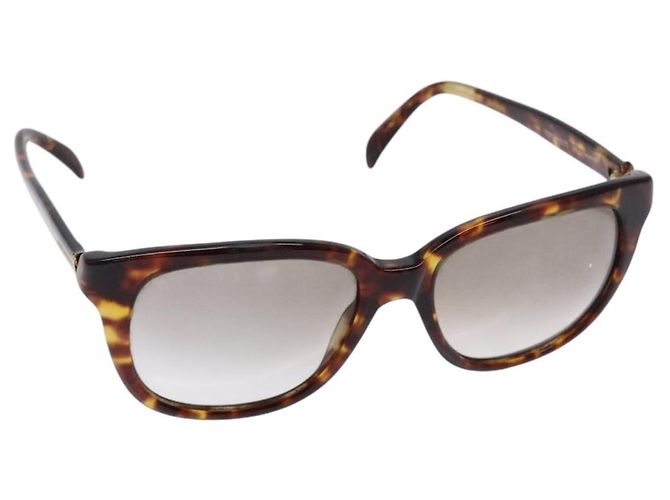 Óculos de sol GUCCI de plástico marrom Auth BA5382