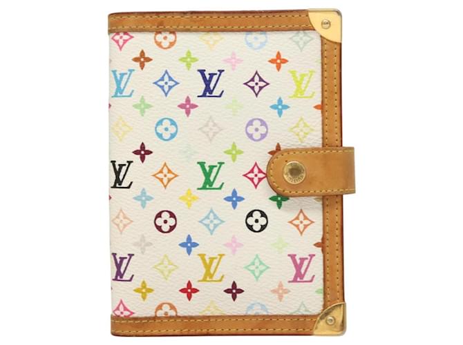 Louis Vuitton Agenda Cover Monogram Multicolor Mini White Cloth  ref.2505406
