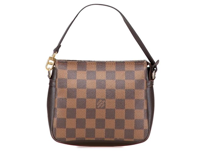Louis Vuitton Damier Truss Makeup Pouch Mini Handbag Brown Damier ebene Leather Plastic  ref.2505958