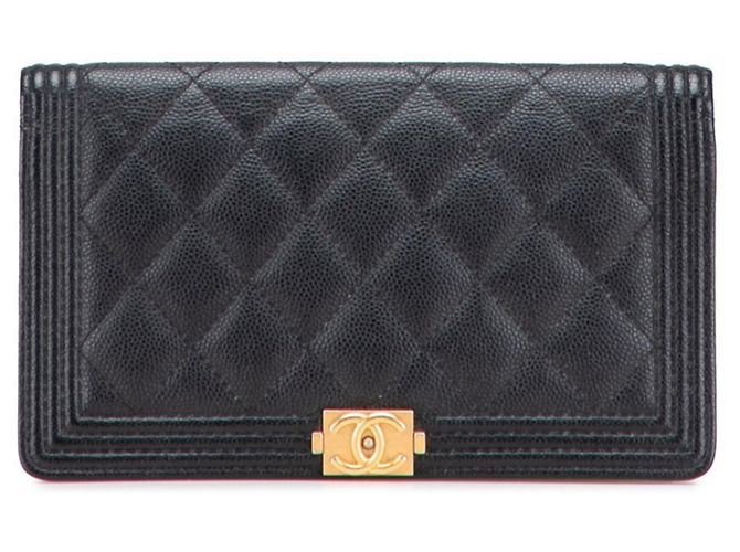 Cartera Larga Boy de Chanel Negro