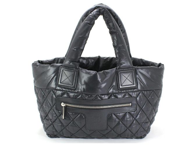 Sac à main petit modèle Coco Cocoon PM de Chanel Noir Bordeaux