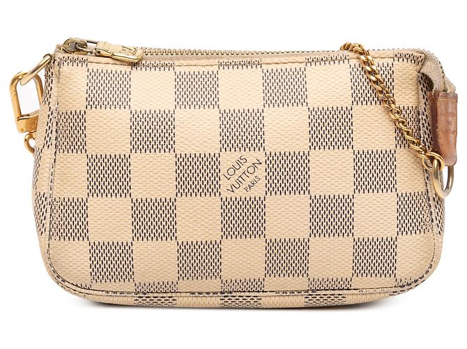 Mini Pochette Accessoires Damier Azur Blanco Louis Vuitton