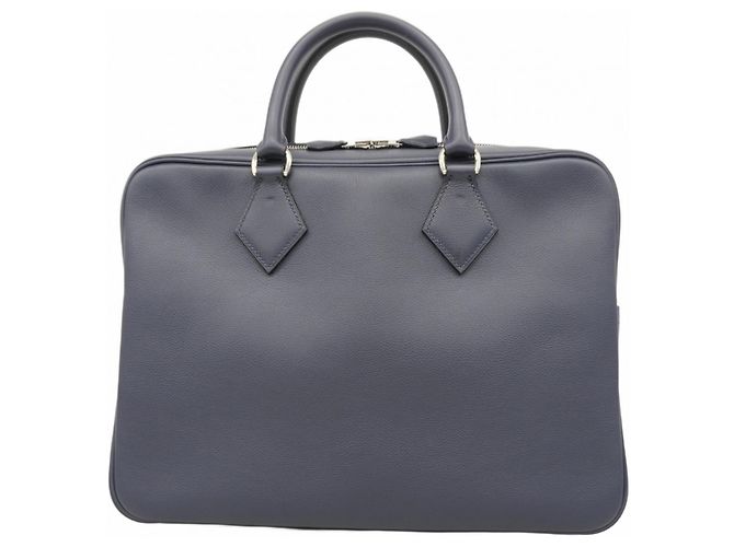Borsa Evergrain con tracolla Plume di Hermès Blu