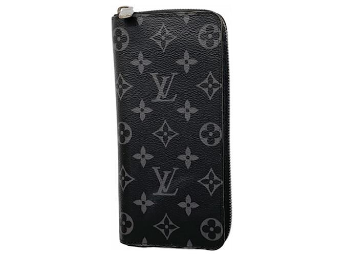 Louis Vuitton Monogram Eclipse Zippy Wallet Black  ref.2506690