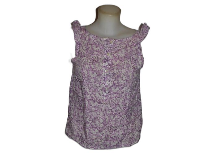 Top de algodón con estampado Burberry Multicolor