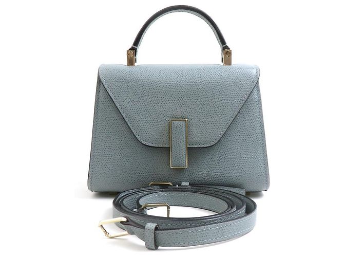 Valextra Micro Iside Shoulder Bag Blue