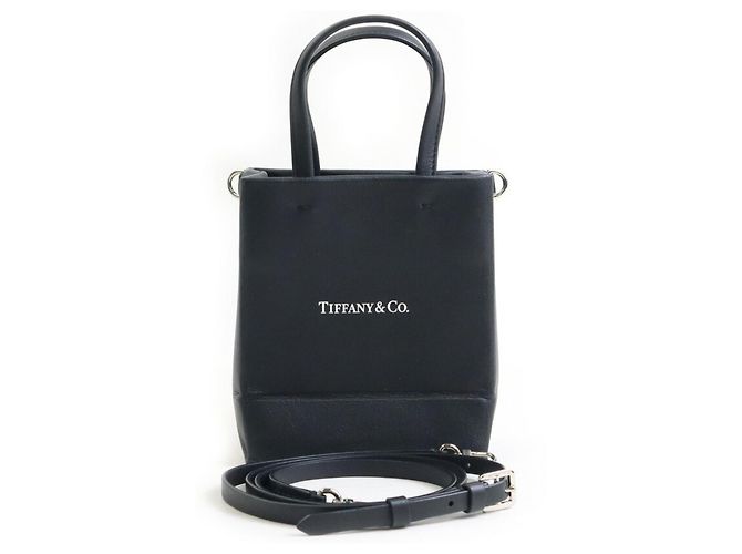 Sac à main mini tote Tiffany & Co. Noir