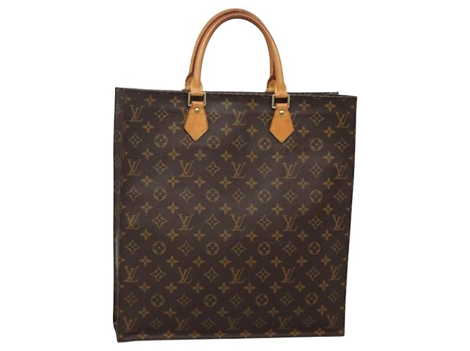 LOUIS VUITTON Bolsa Sac Plat Monogram M51140 LV Auth BA5321 Monograma