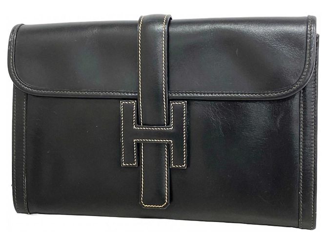 Borsa Clutch Jige PM Hermès Nero