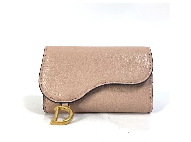 Llave de cuero rosa Christian Dior