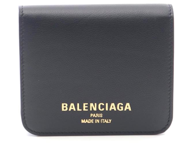 Balenciaga Cash 2.0 Leather Wallet Black Pony-style calfskin  ref.2508045