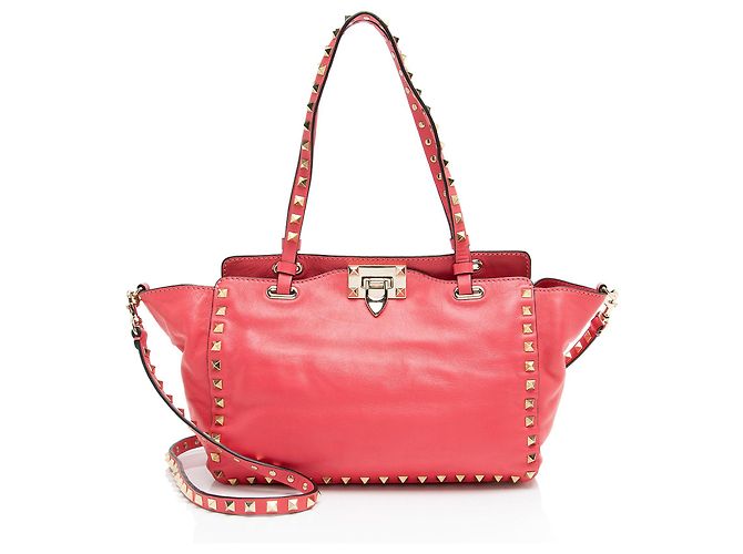 Valentino Garavani Valentino Leder Rockstud Kleine Tote Pink