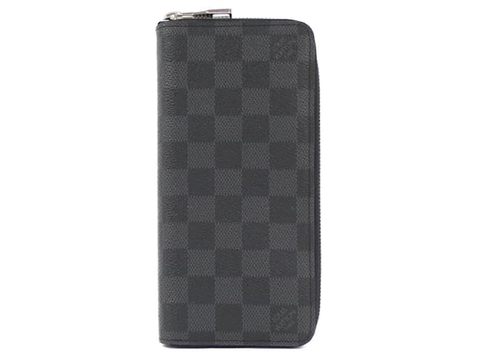 Louis Vuitton Zippy Wallet Vertical Damier Graphite Wallet Grey Cloth  ref.2508730