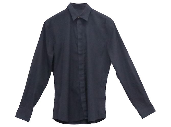 Camicia con bottoni Givenchy in cotone nero 