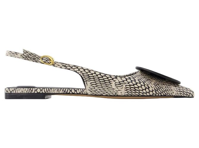 Duelo P Slingbacks - Jacquemus - Cuir - Beige