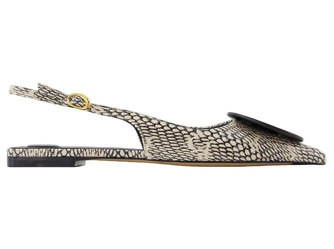 Duelo P Slingbacks - Jacquemus - Cuir - Beige