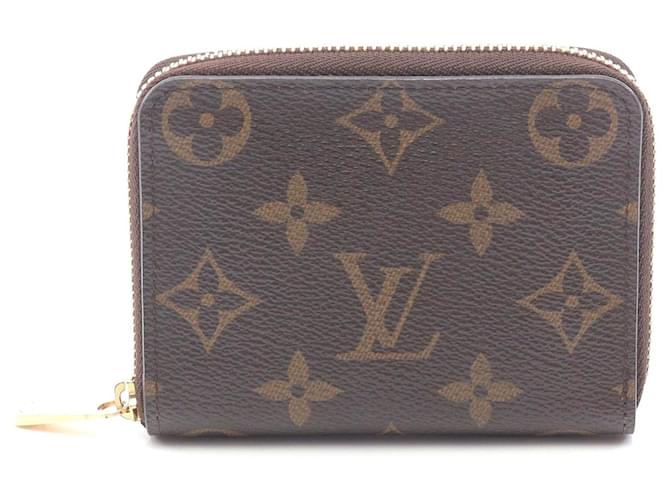 Louis Vuitton Zippy Coin Purse Wallet Brown Cloth  ref.2509520