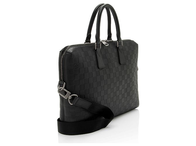 Pasta de Documentos Dia Damier Infini Louis Vuitton Preto
