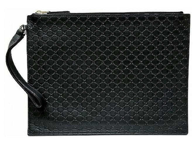Gucci Microguccissima Leather Clutch Bag Black  ref.2509938